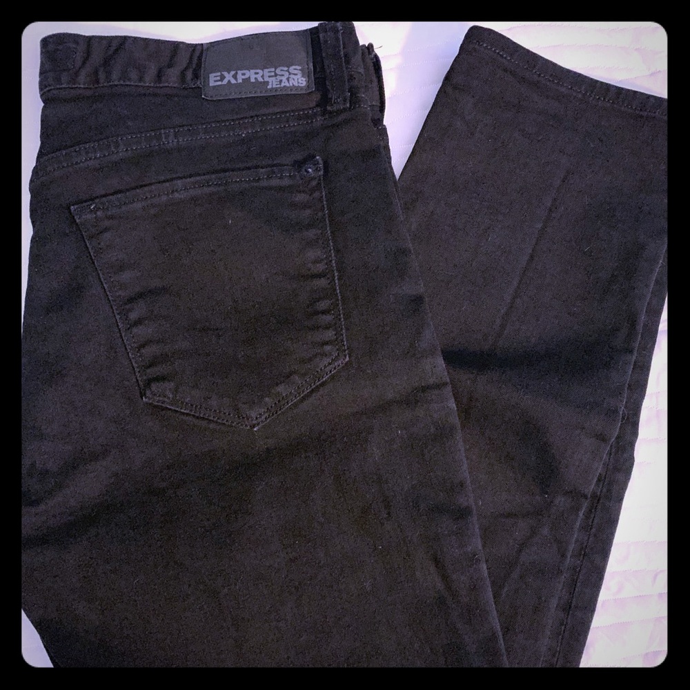 Express men jeans black Rocco slim 34 30